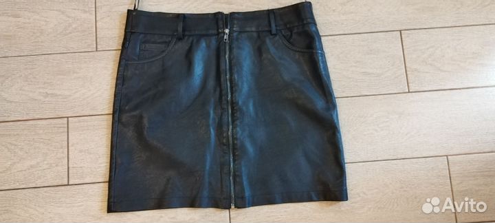 Юбка экокожа