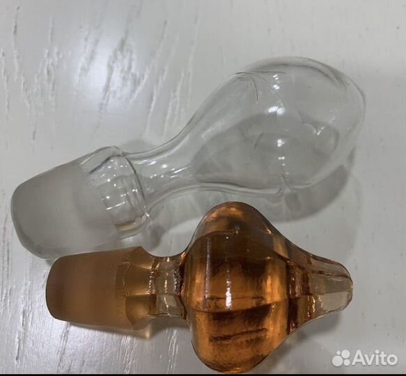 Графины СССР цветное стекло 2шт