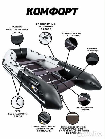 Надувная лодка пвх под мотор