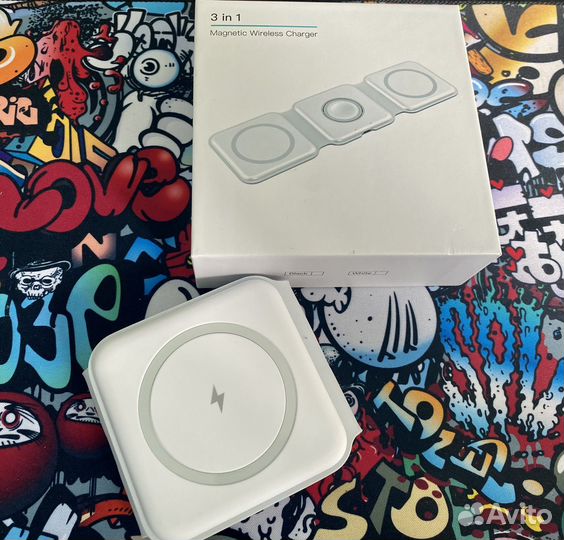 Беспроводная зарядная станция 3 в 1 apple