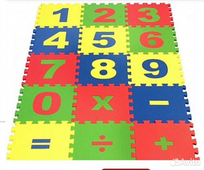 3Dпазл конструктор, мягкий пол-коврик детский