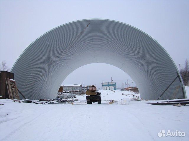 Безкаркасный ангар