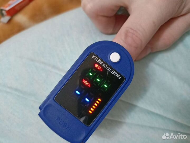 Пульсоксиметр, пульсометр новый