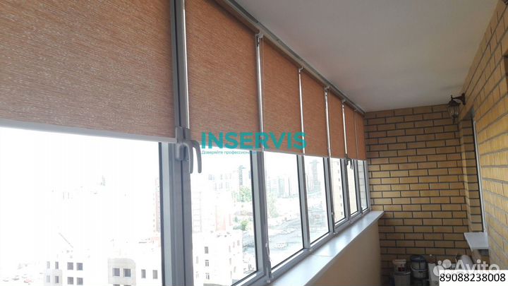 Римские шторы на кухню