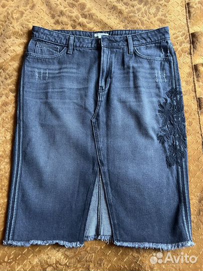 Юбка джинсовая 48-50 и брюки вельветин