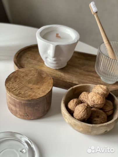 Поднос из дерева манго h&m home