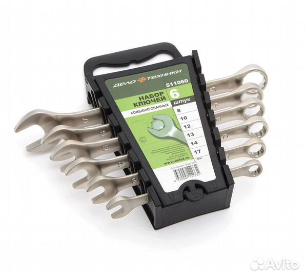 Набор ключей комбинированных трещоточных 6шт