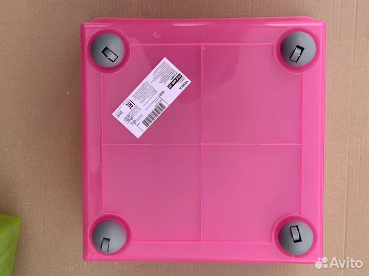 Контейнер на колесах Вессла. Розовый.Новый IKEA