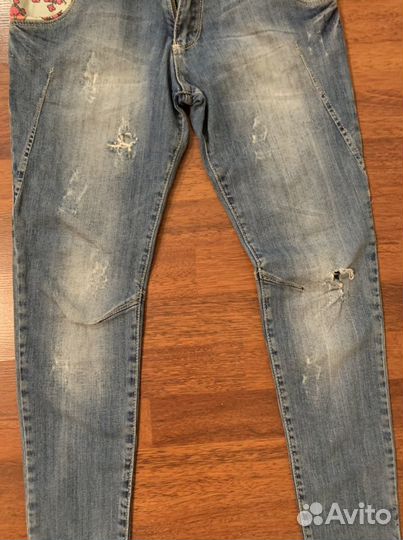 Женские Джинсы bry jeans р 42-44 с рисунком бу