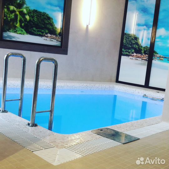 Баня на дровах бассейн сауна хамам