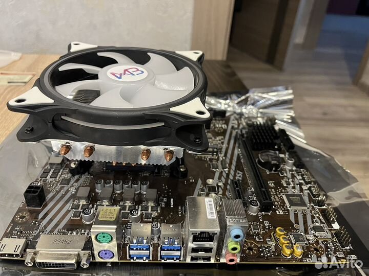 Материнская плата с процессором AM4 ryzen 5 5500