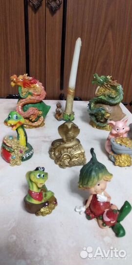 Копилки из гипса,фигурки и подсвечники