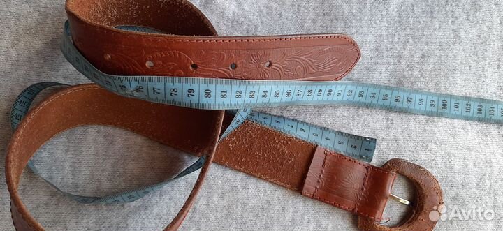 Ремень с тиснением с натуральной кожи