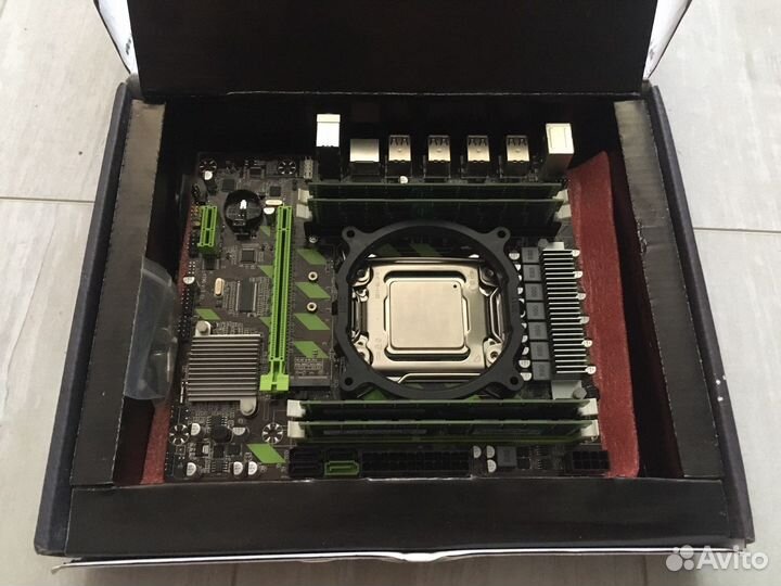 Комплект e5 2650v2 + 4*4gb + материнская плата