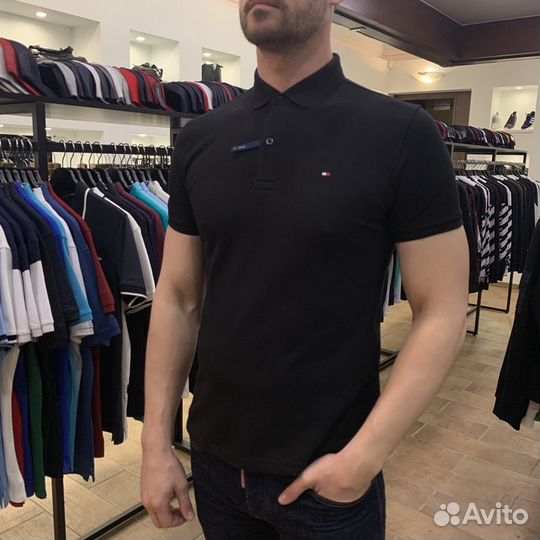 Поло футболка tommy hilfiger