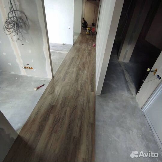 Укладка ламината / Укладка линолеума