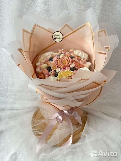 Букет из зефира с бельгийским шоколадом в подарок