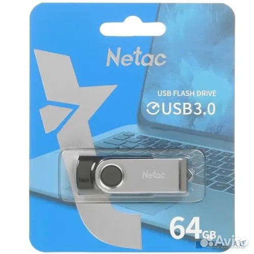 Netac USB Drive 64GB U505 USB3.0, ABS+Metal housin