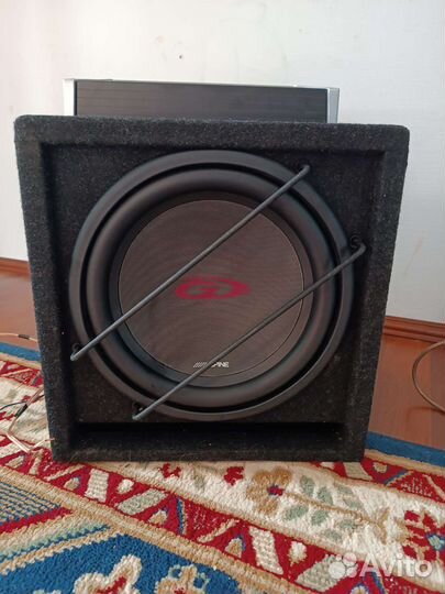 Сабвуфер alpine sbg 1244br, усилитель jbl