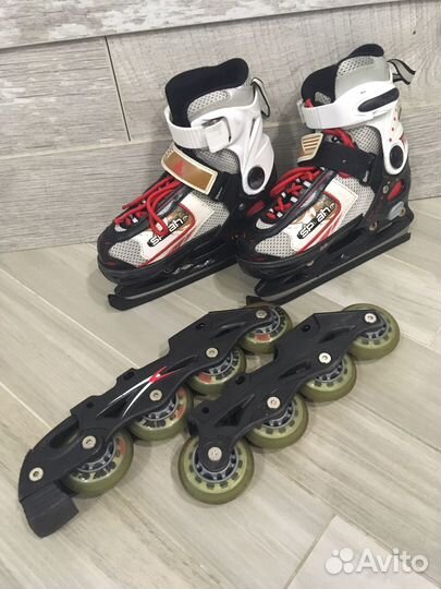 Коньки-ролики детские 2 в1