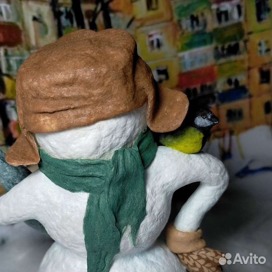 Ватная ёлочная игрушка