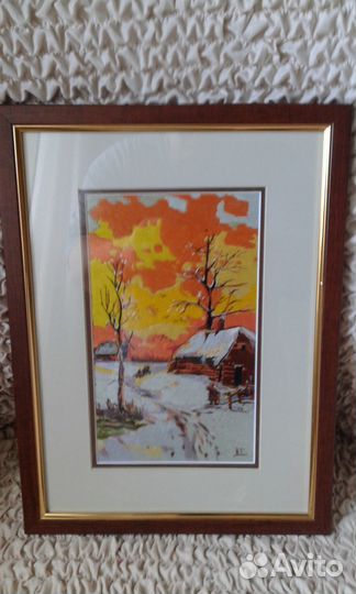 Вышивка гладью ручной работы