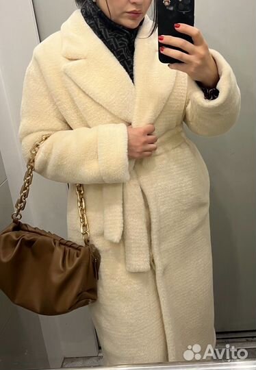 Искусственная шуба белая