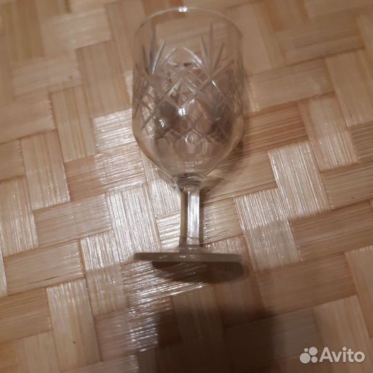 Хрусталь 8шт. рюмки, рюмочки на ножке СССР