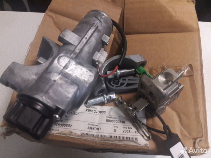 Комплект замков Nissan qashqai j10 K9810-JD800