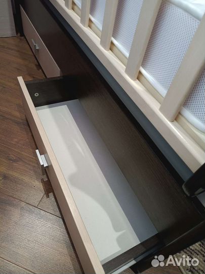 Детская кровать трансформер с маятником+матрас