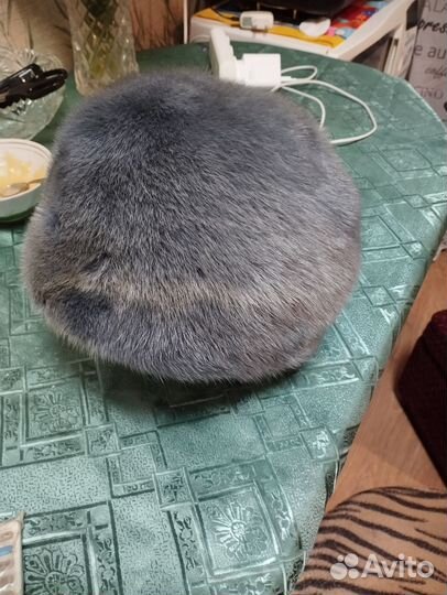 Берет женский норковый