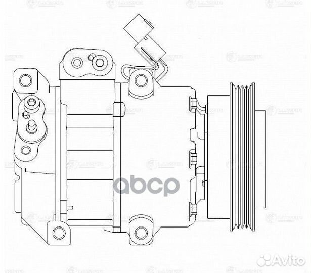 Компрессор кондиц. для а/м KIA Rio II (05) LUZ