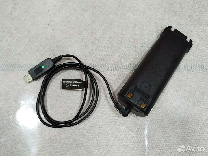 Рация радиостанция.батарея усиленная с пров. USB