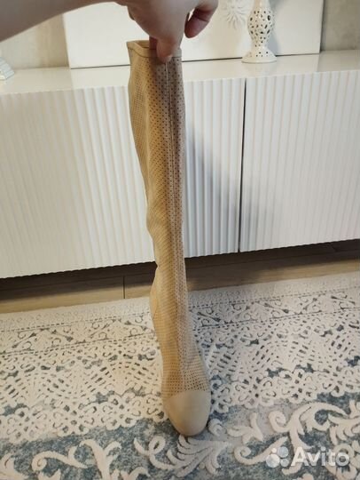 Сапоги натуральная замша 40 Италия