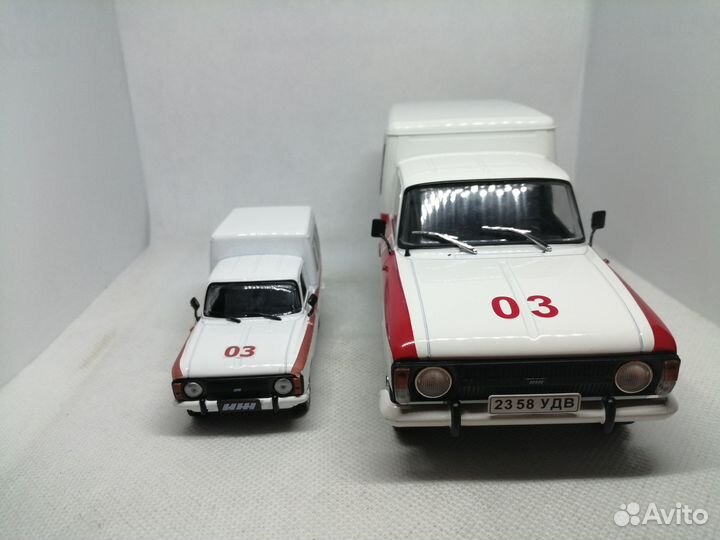 Модель иж-27156 «Скорая помощь» в масштабе 1:24