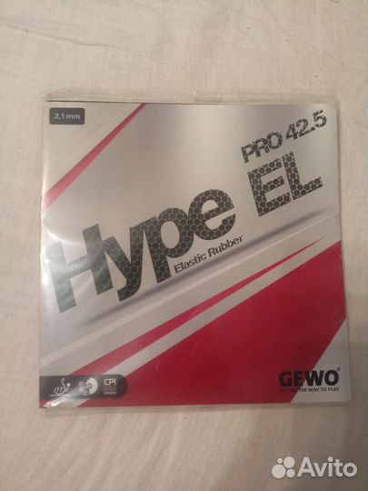 Накладка для теннисной ракетки hype el pro 42.5