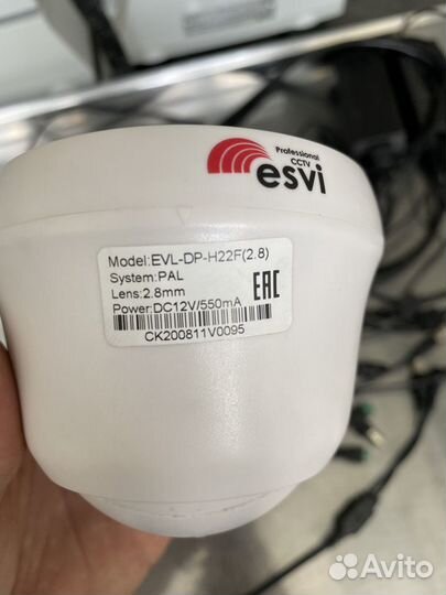 Камеры видеонаблюдения купольные, 7 шт