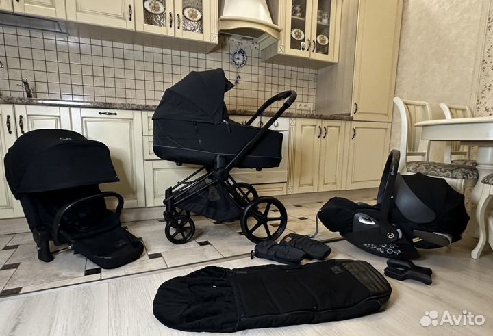 Cybex Priam 3 3 в 1 темно синий