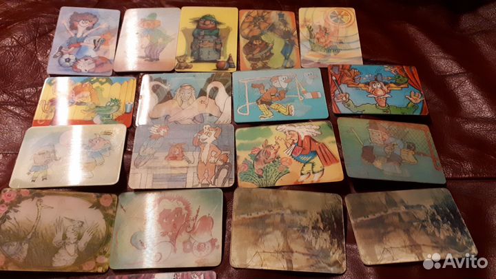 Календарики переливные СССР 18 штук