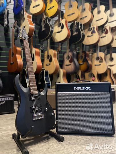 Электрогитара Cort X100 + комбик Nux Mighty40