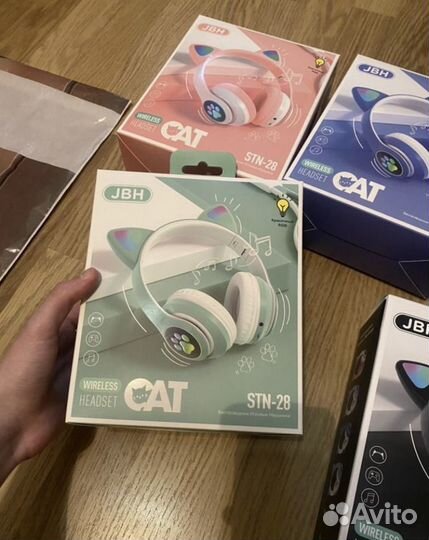 Беспроводные наушники catstn-28/с ушками