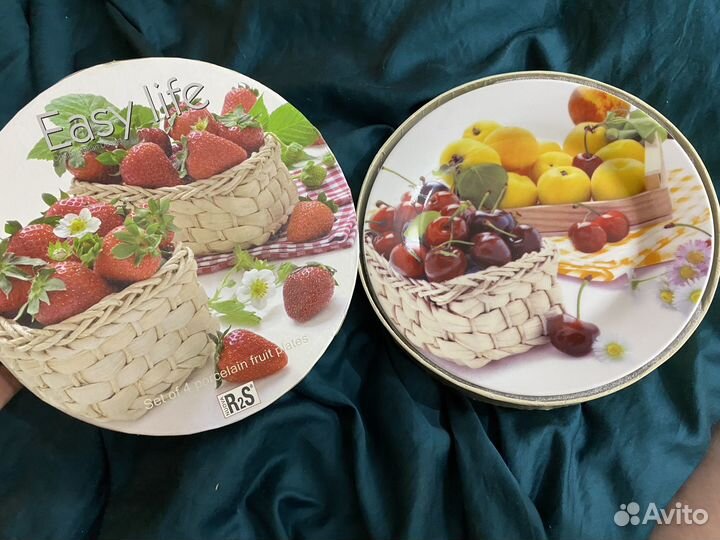 Набор тарелок фарфор 4шт в коробке