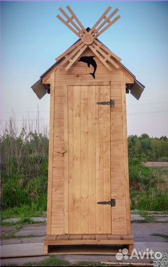 Дачный туалет деревянный GAR206