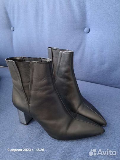 Zara ботильоны черные 38