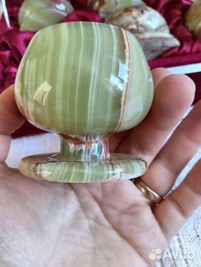 Бокалы из камня оникс