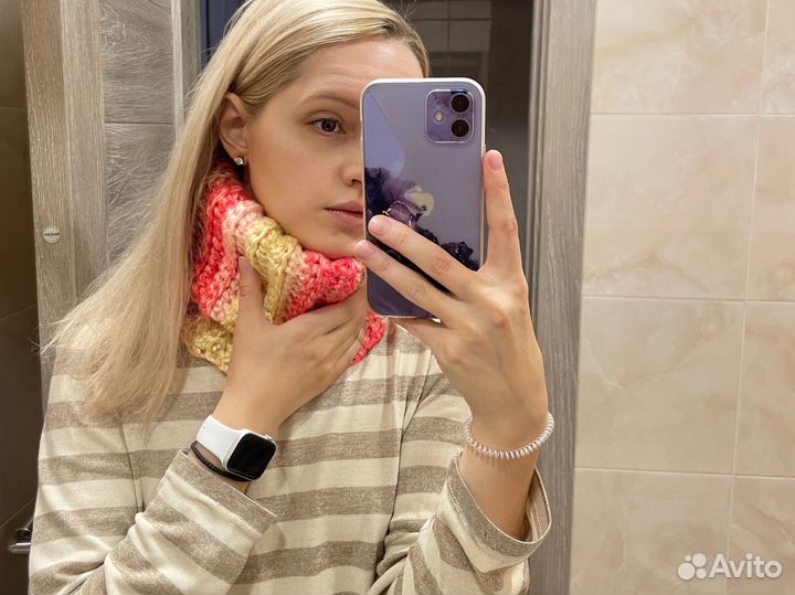 Комплект шапка и снуд женский