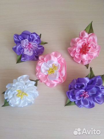 Бантики, заколки, резиночки ручной работы