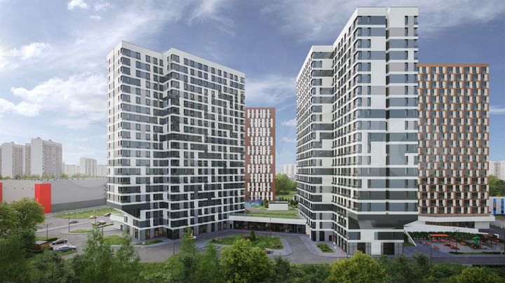 Апартаменты-студия, 23,3 м², 20/21 эт.