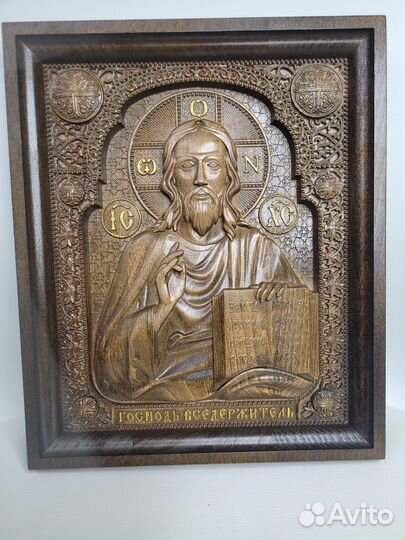 Икона резная