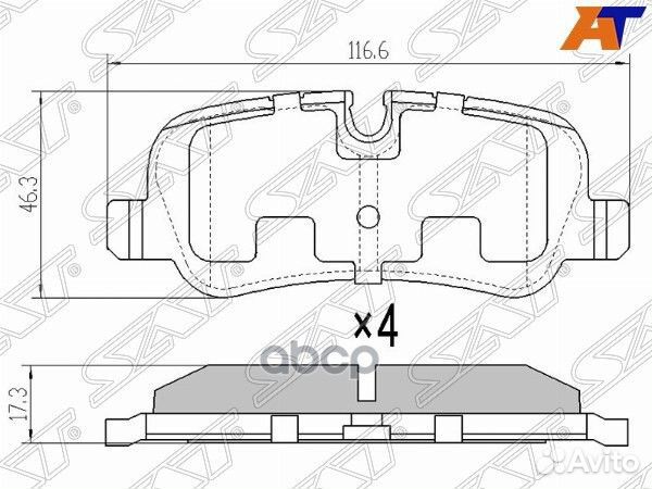 Колодки тормозные зад range rover 05-10/ range